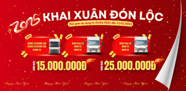 KHAI XUÂN ĐÓN LỘC - XE TẢI JAC KHUYẾN MÃI LỚN ĐẦU NĂM